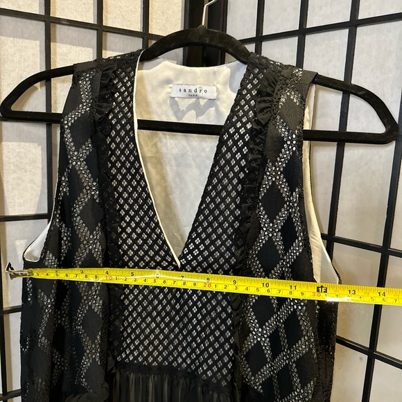 Sandro Paris Reem Lace Shift Dress - Picture 3 of 7